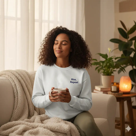 Unisex garment-dyed fleece crewneck sweatshirt