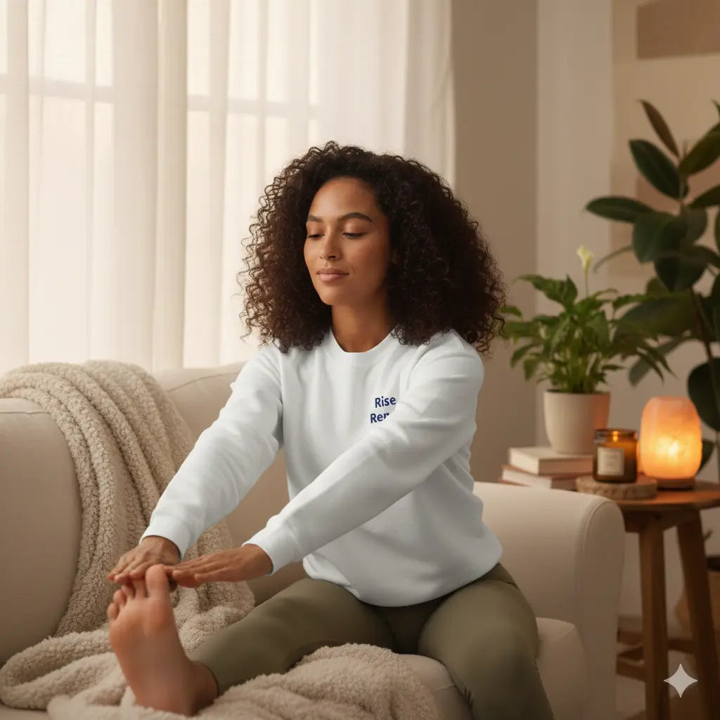 Unisex garment-dyed fleece crewneck sweatshirt